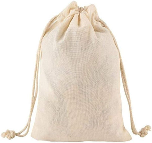 KUPOO 30PS Cotton Bags Cotton Muslin Bags Drawstring Muslin Bag for Wedding Party Favor and DIY Craft (6x8 Inch)...