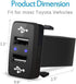 Dual USB Charger Ports Compatible with Toyota, 12V Car Charger USB Power Socket Adapter 2.1A for Smart Phone PDA iPad iPhone......