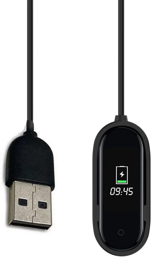USB Charging Cable Charger Fitness Sport Tracker for Xiaomi Mi Band 4 Black...