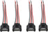 NewYall Pack of 4 Ignition Coil Female Connector Plug Harness Pigtail for HS250h Vibe Camry Corolla Highlander Matrix RAV4 Solara Prizm tC L4 2.4L...