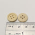 Chenkou Craft 100pcs 15mm 5/8" Round Natural Wood Buttons 4 Holes Craft Sewing Button (15mm)...