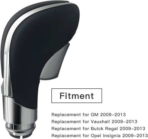 Automatic Gear Stick Shift Knob Car Gear Shifter Knob Cover Head Handle Lever Fit for Buick Verano Regal Excelle Opel Vauxhall (Black)...