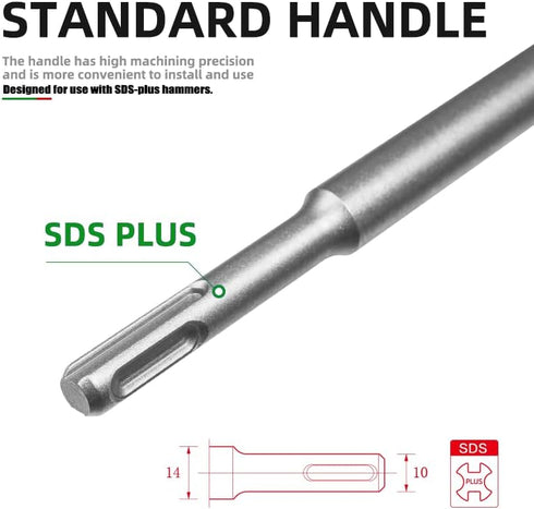 Monkey King Bar-3 IN Wide Sds Plus Floor Scraper-Sds plus bits-10"x3" Sharpened Tile and Sds Tile Chisel for Floor and Wall Tile Concrete Mortar T...