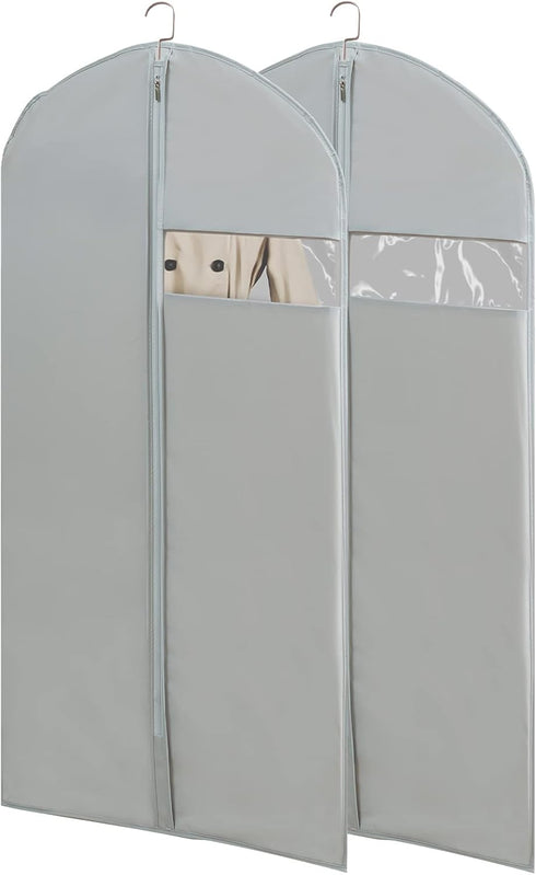 Garment Bags for Travel, 50'' Garment Bags for Hanging Clothes, Suit bag (Set of 2, 23.3'' X 50'')...