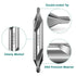 8Pcs HSS Center Drill Bits Set 60-Degree Angle Combined Countersink Drill Bit Tool High Speed Steel Countersink Tools for Lathe Mill Metalworking ...