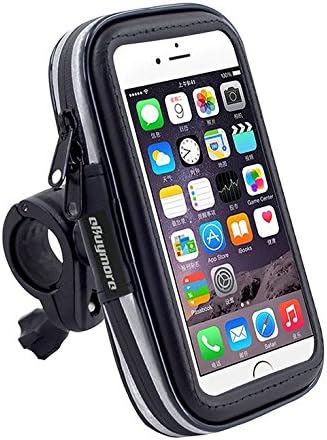 Touch Screen Bike Mount Waterproof Phone GPS Case Bicycle Handlebar Holder Bag for iPhone 16 Plus 15 14 13 Pro Max iPhone 16 Pro XR Samsung Galaxy...