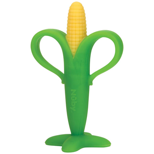 Nuby Soothing Corn Teether, Green, Green...