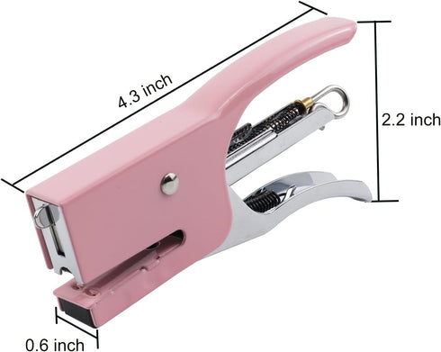 Small Hand-held Stapler Set, 15 Sheet Capacity, includes 750Pcs Staples and A Staple Remover, Mini Desktop Stapler for Office, School, Home or Tra...