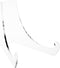 Plymor Clear Acrylic Flat Back Easel With Extra Deep Support Ledges, 6" H x 6.375" W x 7.5" D (2 Pack)...