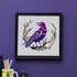 Crow Branch Divination Stencils 11.8×11.8inch Large Raven on Branch Stencils with Paint Brush Primitive Bird Drawing Template for Wood Canvas Furn...