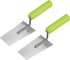 uxcell 2pcs Flat Masonry Hand Trowel 5.1"x2.9" Drywall Concrete Finishing Building Tool Carbon Steel Panel with Rubber Handle...