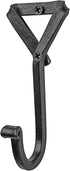 GoCraft Handmade Wrought Iron Coat Hook | Hook for Coats, Towels, Scarves | Forged Metal Decorative Colonial Wall Decor...