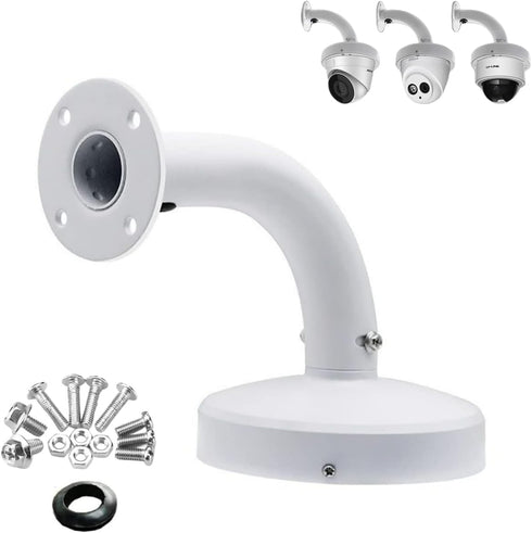 Security Camera J-Type Wall Mount Junction Box Bracket, Dome Camera Mount Universal Camera Wall Mounting Bracket/IP Camera for CCTV Security Camer...