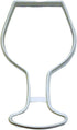 WINE GLASS OUTLINE STEMMED BEVERAGE WINERY TASTING COOKIE CUTTER MADE IN USA PR2856...