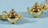 "Tiny Teapot", Tiny Little Tea Pot Earrings Are Bright and Shiny...