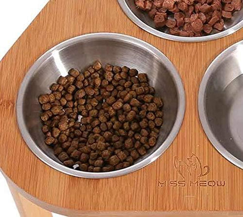 Cat Bowls for Elevated Stand Feeder, One Stainless Still Bowl.(Stainless Bowl Only)...