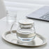 IwaiLoft Glass Teapot with Removable Stainless Steel Filter Lid Stovetop & Microwave Safe Borosilicate Glass Kettle for Loose Leaf, Blooming Tea A...