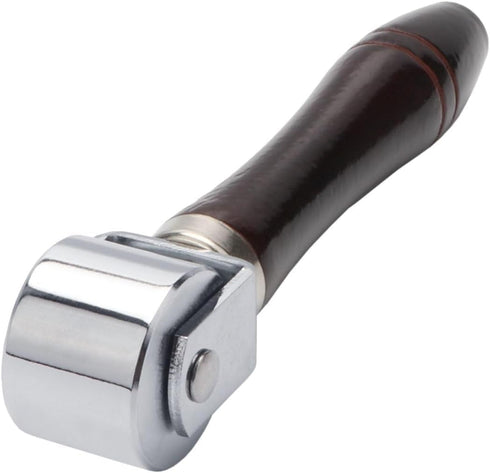 Leather Roller Platen Tool Leather Press Edge Roller Creaser Smoother Leather Glue Laminating Roller Iron Roll Wooden Handle for Craft DIY (26mm)...