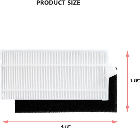 4 PCS HEPA Filter Replacement Part Robot Vacuum Cleaner Accessories Compatible with Eufy L35 Sweeper...