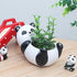 Cute Panda Flowerpot Animal Resin Succulent Planter Desk Mini Ornament...