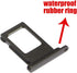 SIM Card Tray Holder Slot Replacement for iPhone 11 (Black) with Waterproof Rubber Ring and Eject Pin (Single Sim Version)......