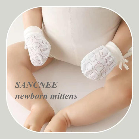 4Pairs Baby Mittens Newborn Set - No-Scratch, Breathable Baby Gloves for Boys Girls (0-6 Months)...