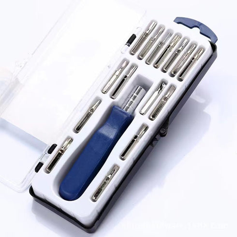 16 in 1 Premium Precision Screwdriver Set, Small Pocket Screwdriver Set with Phillips Flathead Tox Screwdriver Bits, Mini Screwdrivers Kit for Ele...