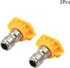MroMax Pressure Washer Spray Nozzle Tips, 1/4" Stainless Steel, Yellow 2Pcs (15 Degree, 1.6mm Orifice Diameter)...