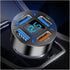 4-Port USB Car Fast Charger,QC3.0 Car USB Charger with LED Lights,Cigarette Lighter USB Charger Compatible for iPhone Galaxy iPad Pro& More Mobil ...