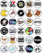 30 x Edible Cupcake Toppers – 80's Retro Party Themed Collection of Edible Cake Decorations | Uncut Edible on Wafer Sheet...