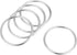 uxcell O Ring Buckle 45mm(1.8") ID 3mm Thickness Zinc Alloy O-Rings for Hardware Bags Belts Craft DIY Accessories, Silver Tone 5pcs...