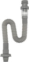 1-1/4" Expandable Flexible Universal Drain,Odor Resistant Universal Drain Wash Basin S Tube Down Tube P Trap (Grey)...