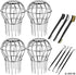 11Pcs Gutter Guard Downspout Leaf Filter Set, 2 Inch 304 Stainless Steel Seeds Debris Down Pipe Gutter Balloon Guard Filter Strainer Gutter Protec...