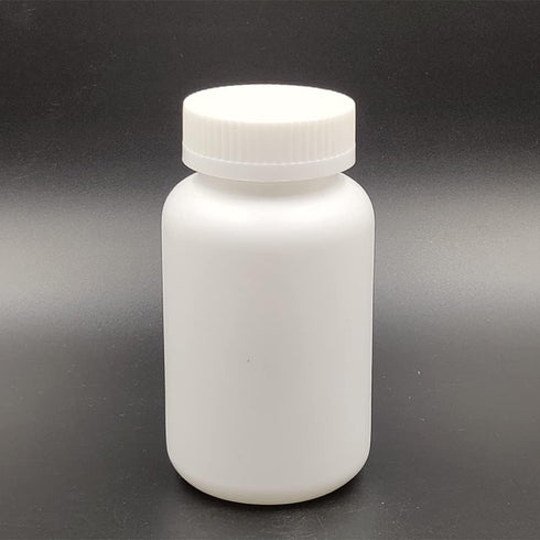 Othmro PE Plastic Lab Chemical Reagent Bottles 5pcs, 51ml/1.72oz Wide Mouth 28mmID Round Sample Liquid Storage Container Sealing Bottles White wit...