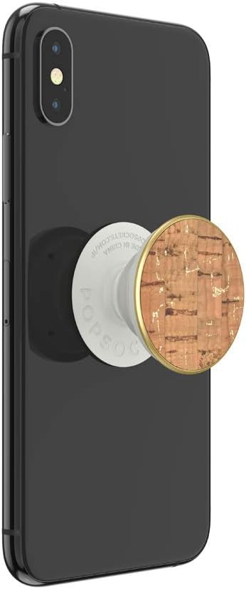 PopSockets: PopGrip with Swappable Top for Phones and Tablets - Metallic Cork Gold......
