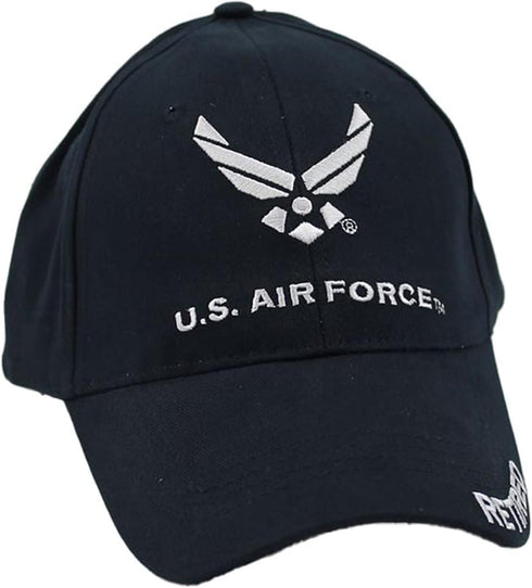 Eagle Crest U.S. Air Force Retired Baseball cap, Navy Blue, Adjustable...