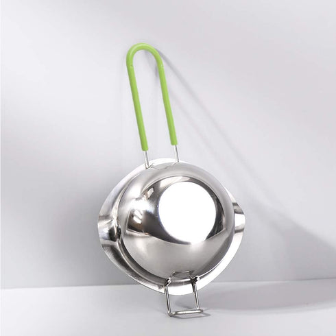 Stainless Steel Double Boiler with Silicone Spatula, Chocloate Metls Pot with Heat Resistant Handle for Melting Chocolate, Candy, Candle, Soap and...
