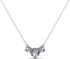 Cate & Chloe Calliope 18k White Gold Plated 3-Stone Pendant Necklace | Beautiful Sparkling Crystal Stones Silver Drop Necklace for Women...