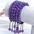 Certified Natural Amethyst Bracelet 8mm Beads - Spiritual Healing, Peace, Love...