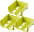 Hemoton Refrigerator Bottle Rack 3pcs Refrigerator Bottle Storage Rack Wine and Water Bottle Organizer Stackable Plastic Wine Rack Beer Can Storag...