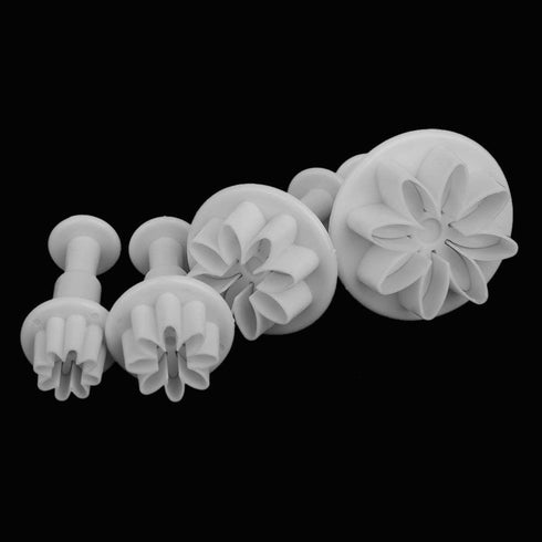 33 Piece Fondant Cake Cookie Plunger Cutter Sugarcraft Flower Leaf Butterfly Heart Shape Decorating Mold DIY Tools...