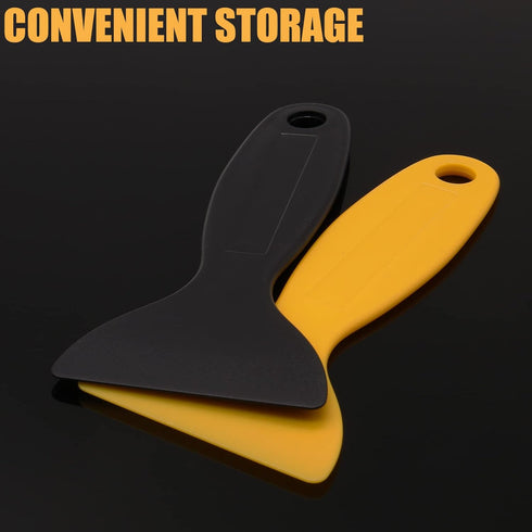 12pcs Plastic Spatula Scraper, Plastic Putty Scraper Air Bubble Remover, Paint Spatula Scraper Cleaner, Resin Print Scraper Sticker Installation T...