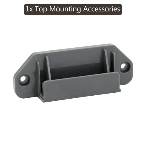 Retractable Mesh Gate Hardware Replacement Parts Kit Full Set Wall Mounting Accessories Brackets Screws and Anchors (Gray)...