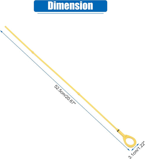 X AUTOHAUX Engine Oil Level Indicator Dipstick for Toyota Yaris 2001-2005 No.15301-0J030 Yellow...