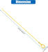 X AUTOHAUX Engine Oil Level Indicator Dipstick for Toyota Yaris 2001-2005 No.15301-0J030 Yellow...