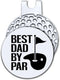 Best Dad by Par Golf Ball Marker with Magnetic Hat Clip, Funny Golf Accessories and Golf Gifts for Men Dad Grandpa, Birthday for Golf Fan Golfer G...