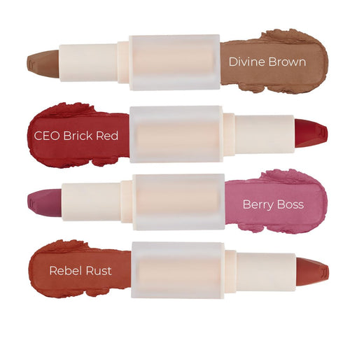 Revolution Beauty, Lip Allure Soft Satin Lipstick, Highly Pigmented & Smudge Proof, Long Lasting Creamy Satin Finish, Contains Vitamin E, CEO Bric...
