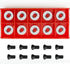 12mm Round Carbide Inserts for Woodturning, R12 X 2.5mm Indexable Tungsten Carbide Cutter Inserts Set fits for DIY Woodworking Wood Lathe Turning ...
