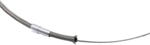 For All FORD C6 C-6 Transmission Kick Down Cable Kit, Stainless Braided Polished Transmission Detent Kickdown Trans Wiring Kit...