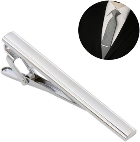 Men Metal Minimalist Design Necktie Tie Bar Clip Tie Tack Pin Tie Clip Clasp Clamp for Men Business Party Wedding Party Casual or Formal Occasions...